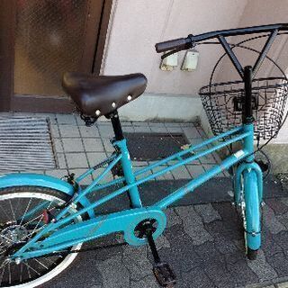 美品☆Velio[ベリオ]20吋 コンパクトサイクル シングル/LEDオート/ブルー