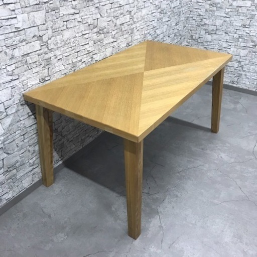 INT-041  野田産業　ダイニングテーブル　木製　横幅140cm  ナチュラル