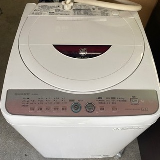 SHARP/シャープ 洗濯機 6.0kg Ag+イオンコート/除...