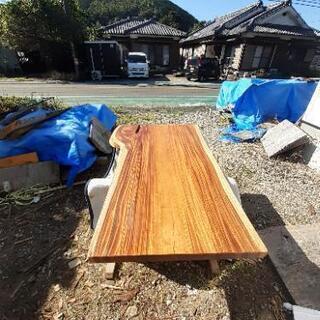 モンキーポット　一枚板　ダイニングテーブル　 特大