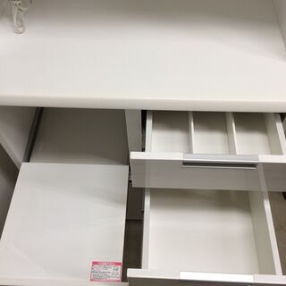 J667 ニトリ スリム食器棚 キッチンボード ダリア DAHLIA 80KB-WH 