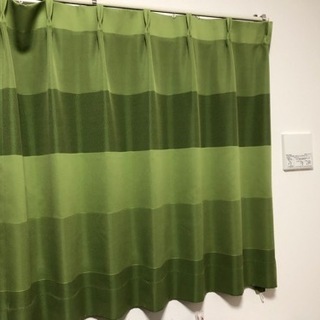 緑のカーテン（フック、タッセル付）