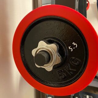 28ミリ ラバー付き バーベル・ダンベル 合計120キロ分【2021年11月末以降引き渡し】