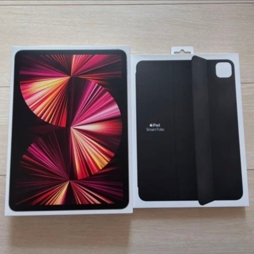【純正カバー付き】Apple iPad Pro 11インチ M1 256GB Space Grey