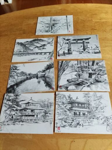 京都 奈良のイラストの絵葉書 Su 錦糸町のその他の中古あげます 譲ります ジモティーで不用品の処分
