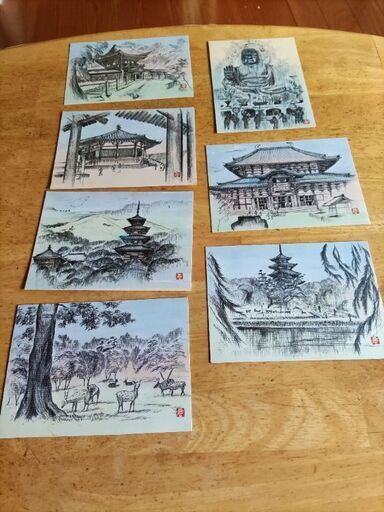 京都 奈良のイラストの絵葉書 Su 錦糸町のその他の中古あげます 譲ります ジモティーで不用品の処分