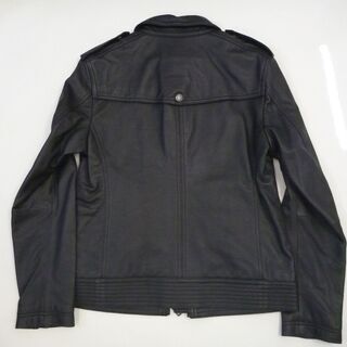 新品未使用 最高級 バーバリーブラックレーベル 羊革 ラムレザーノバチェック ライダースジャケット  黒 Mサイズ 