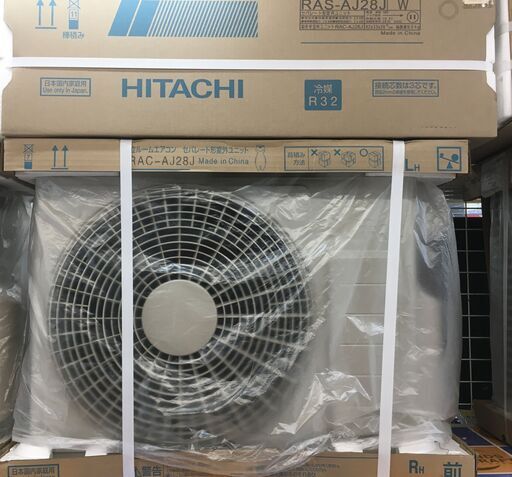 HITACHI ヒタチ 日立 ルームエアコン RAS-AJ28J 冷房8～12畳 暖房8～10畳 室外機付き 未使用品 2020年製 100V
