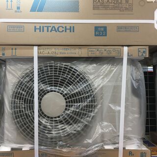 HITACHI ヒタチ 日立 ルームエアコン RAS-AJ28J 冷房8～12畳 暖房8～10畳 室外機付き 未使用品 2020年製 100V