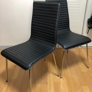 ニトリ　ダイニングチェア　椅子　黒