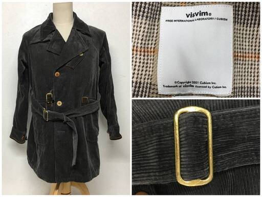 ⭕⭕⭕HY6/52 Visvim HENDEE TRENCH WALE CORDUROY コーデュロイ トレンチコート 2 グレー ビズビム ヴィズヴィム ジャケット アウター⭕⭕⭕