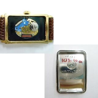 本物 HAMILTON アードモア スクエア 6266 レディース スモセコ