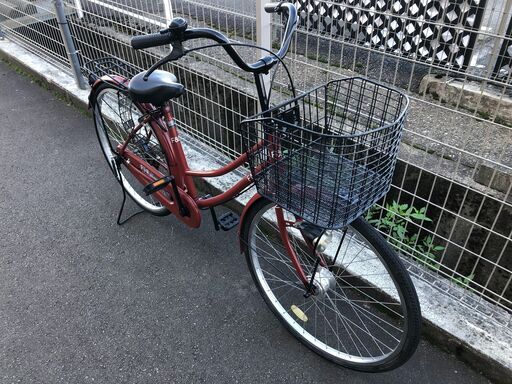 自転車 26インチ 茶 オートライト  中古品※現状販売品となります