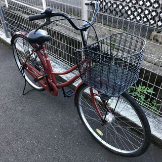 自転車 26インチ 茶 オートライト  中古品※現状販売品となります