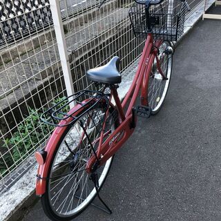 自転車 26インチ 茶 オートライト 中古品※現状販売品となります