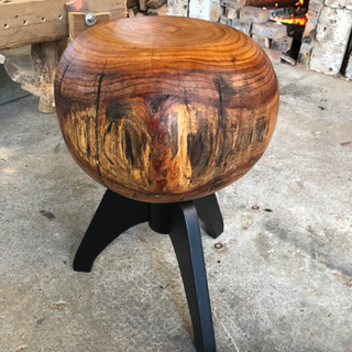手作り　欅　木　椅子　テーブル　インテリア