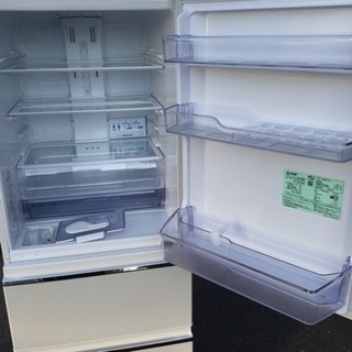 中古　3ドア　冷凍冷蔵庫　2019年製 330L　幅60　　奥行65.6　　高さ169.8　 （ｃｍ）　右開き　MITSUBISHI  三菱電機 - 家電