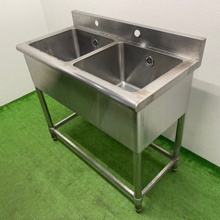 業務用　ステンレス　２槽シンク流し台　厨房　店舗　飲食店　W９００ｘＤ４５０ｘＨ８００ｍｍ-第二弾❗️新品未開封シャーププラズマクラスタースペアフィルター付き加湿空気清浄機未開封新品