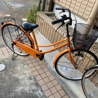 【取引成立】オレンジ自転車
