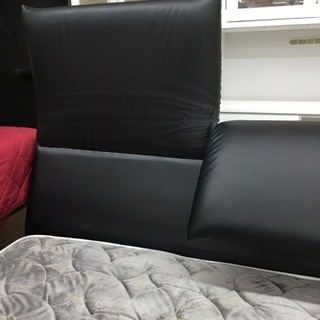 ダブルベッド リバーシブルマットレス付き