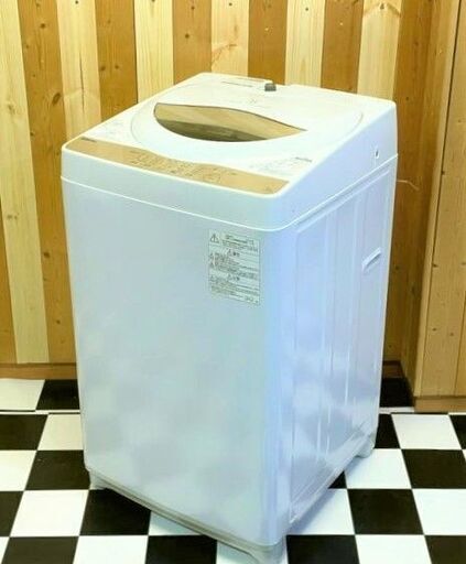 全自動洗濯機　TOSHIBA AW-5G8 2020年製　5.0kg　グランホワイト　浸透パワフル洗浄　Wセンサー　単身様