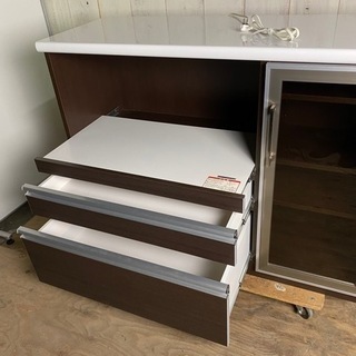 【11/1 終】古賀家具工業株式会社 キッチンカウンター 華 幅×120 キッチンボード 食器棚 キッチン収納 KOGA 菊KB