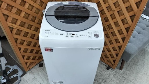 【愛品館江戸川店】シャープ 8kg 全自動洗濯機 2021年製  ID：142-029826-007