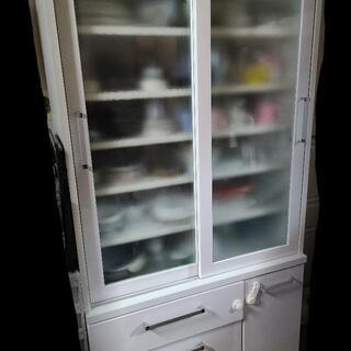 【5日午前中まで】食器棚　ホワイト　白　ニトリ島忠大塚家具IKEA