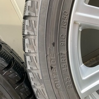 アルミ付スタッドレスタイヤ　ヨコハマ　225/45/r17