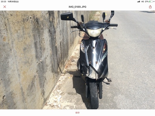 アドレスv125k7 フロント事故車 書類アリ！！ エンジン実働