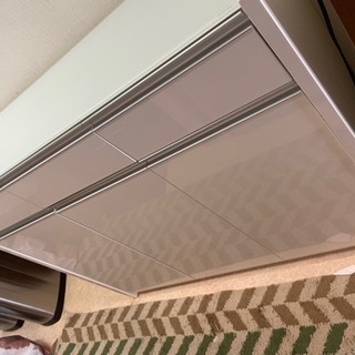【ネット決済】コンパクト食器棚　ガラス天板