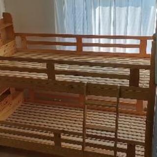 【ネット決済】木製2段ベッド 解体品お渡し