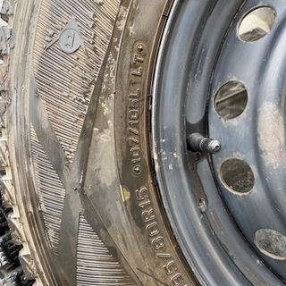 スタッドレス‼️ 溝10㍉‼️ ハイエース純正ホイール付‼️