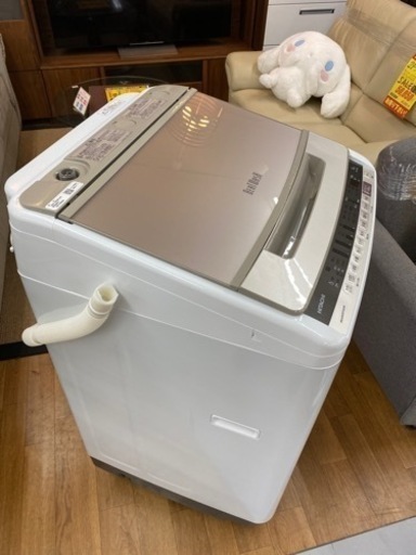 I451 美品　HITACHI8.0k洗濯機　2020年式