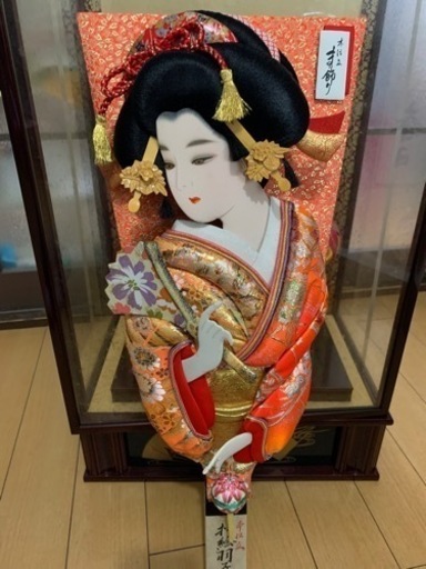 ガラスケース入り 羽子板