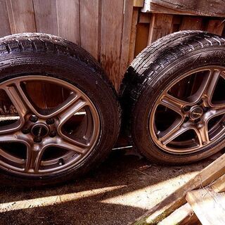 スバルレガシー ラジアルタイヤ+Subaruホイールセット4本＊中古美品 