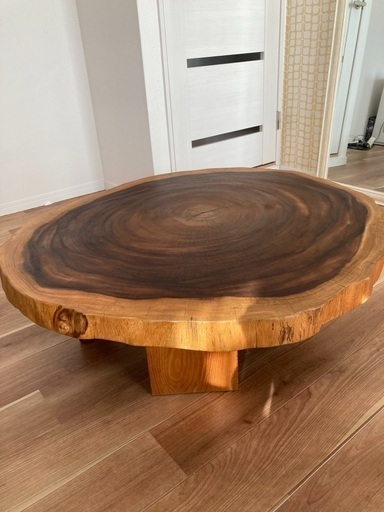 無垢材の天然木ローテーブル