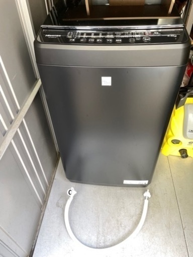 ハイセンス  5.5kg 全自動洗濯機 ブラック  (2021/3/5購入 美品オシャレ)