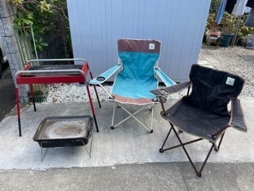 Bbqセット2つ イス2つ ノリ 近江八幡の家具の中古あげます 譲ります ジモティーで不用品の処分