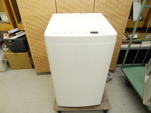 【恵庭】TAGlabel　4.5Kg全自動洗濯機　ハイアール　19年製　中古品