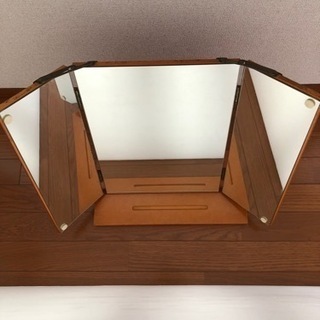 ◯【木製】三面鏡 (2)-①