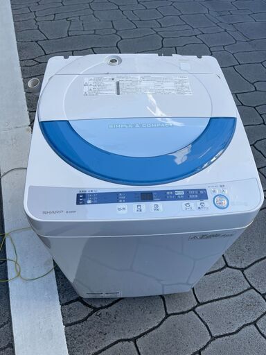 ネット決済可■当日翌日配送可■都内近郊無料で配送、設置いたします■2014年製　洗濯機　シャープ　ES-GE55SP  5.5キロ■SH01