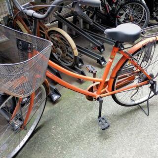 自転車　26インチ　オレンジ