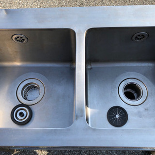 ⭐︎中古品　2槽シンク　900×450×800mm 厨房機器⭐︎