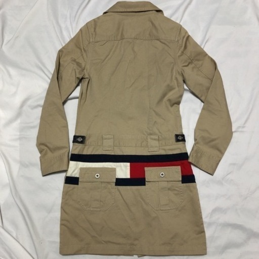 トミーヒルフィガー ボタンダウントレンチコート レディース S リサクラ 唐津のコート レディース の中古 古着あげます 譲ります ジモティーで不用品の処分