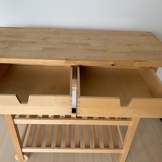 IKEA 木製　キッチンワゴン　キッチンカウンター
