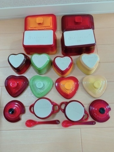 ✨ルクルーゼ ✨プチ ハート ラムカン、プチココット、スクエアラムカン