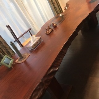 【決まりました！ありがとうございました！⠀】1枚板テーブル最終  値下げです(⁎ᴗ͈ˬᴗ͈⁎) 決まりました！ありがとうございました！⠀】1枚板テーブル最終 値下げ