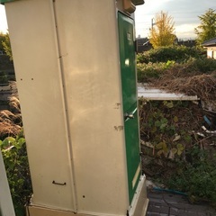 【洗浄済み】仮設トイレ（水洗式）、軽いので楽に搬入出来ます。