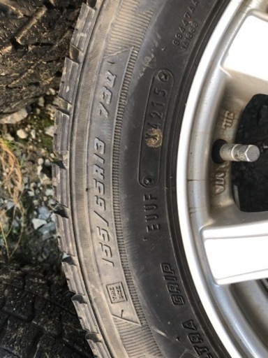 取り引き中］軽自動車 スタッドレス アルミセット 155/65R13 溝あり